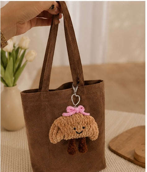Croissant Style Cute Charm - Soft Brown Aesthetic | Cozy Cute | Unique Design