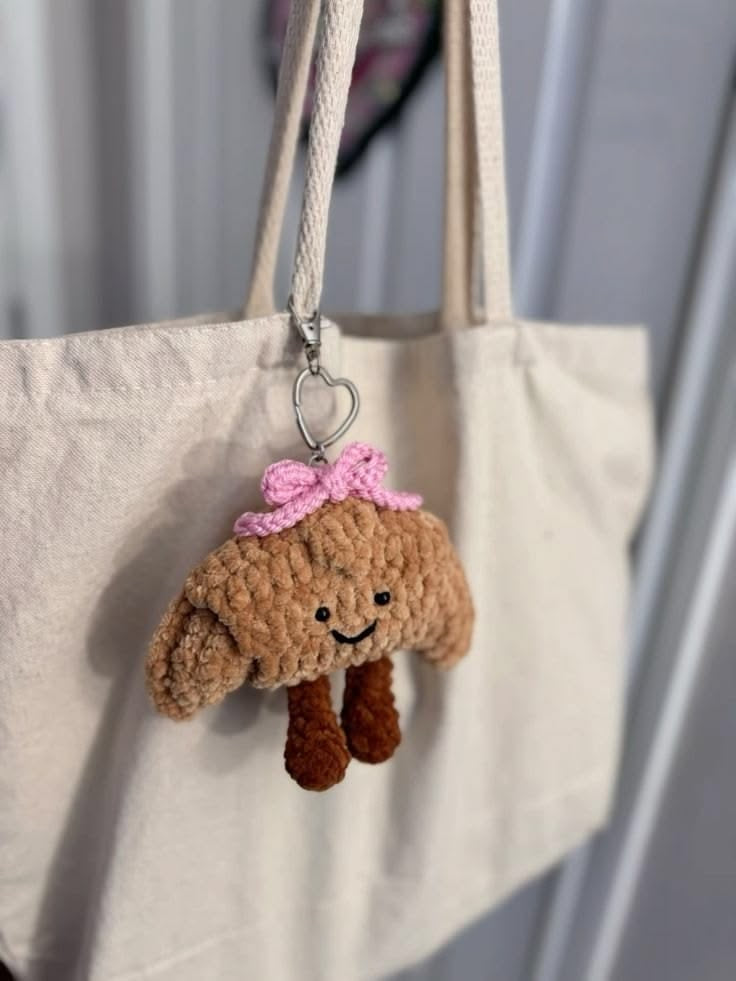 Croissant Style Cute Charm - Soft Brown Aesthetic | Cozy Cute | Unique Design
