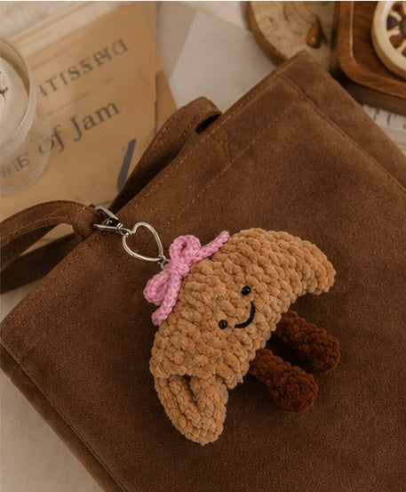 Croissant Style Cute Charm - Soft Brown Aesthetic | Cozy Cute | Unique Design