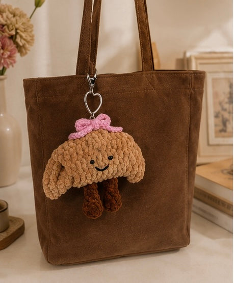 Croissant Style Cute Charm - Soft Brown Aesthetic | Cozy Cute | Unique Design